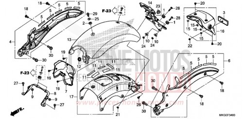 REAR FENDER CMX500AN de 2022